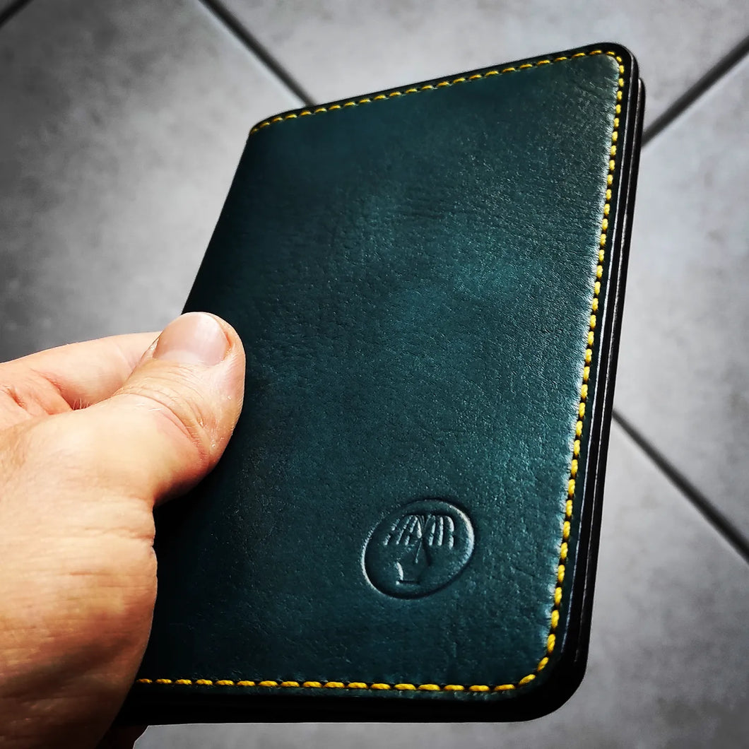 Pocket Notebook | Leather Cover | Green Forest